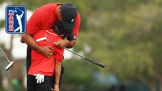 Tiger & Charlie Woods shoot 10-under 62 | Round 2 | PNC Championship