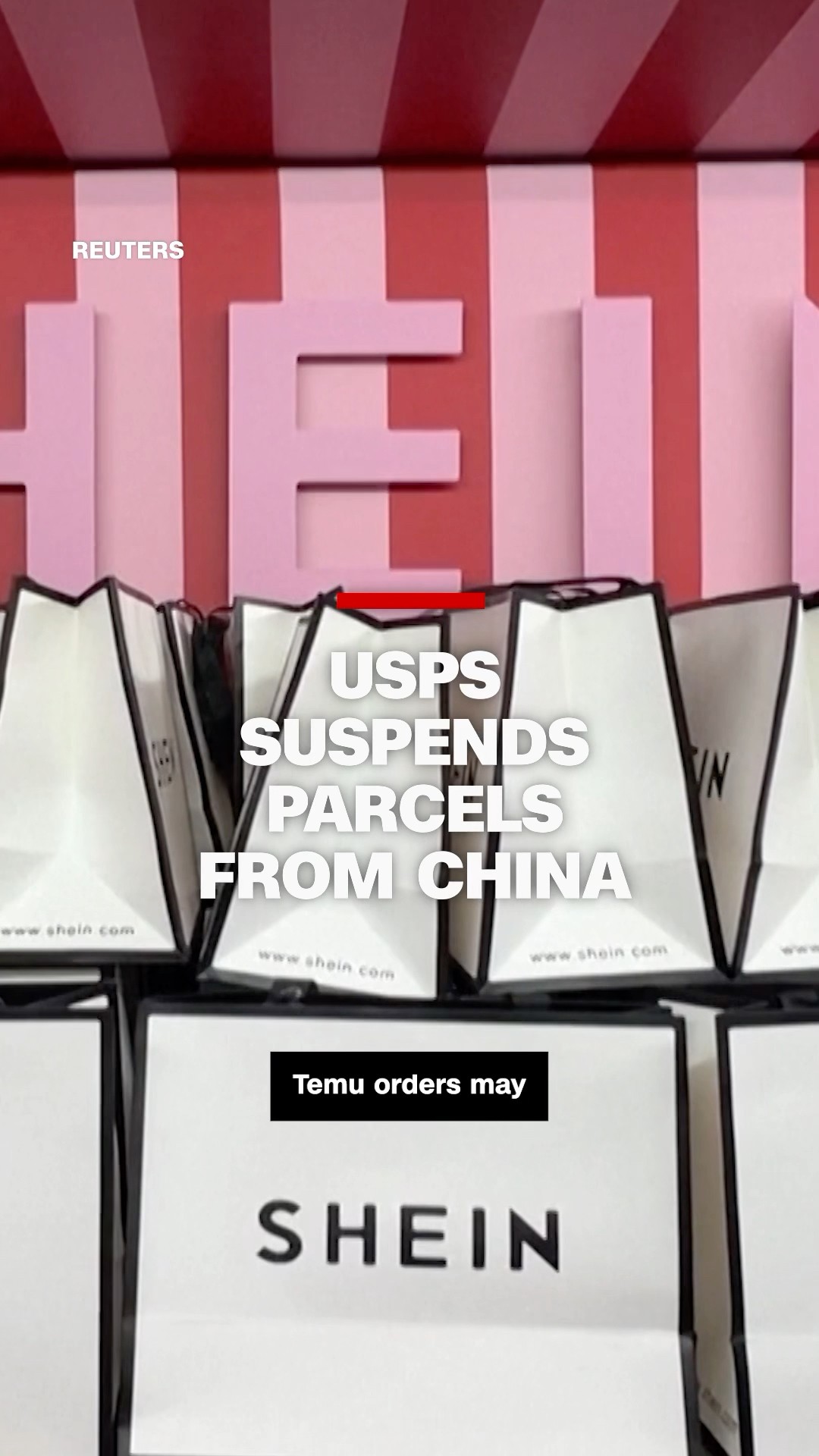 USPS suspends parcels from China