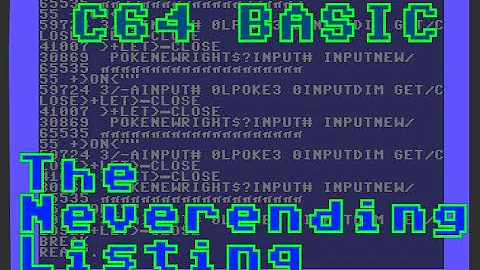 The Neverending Listing | Commodore 64 Basic