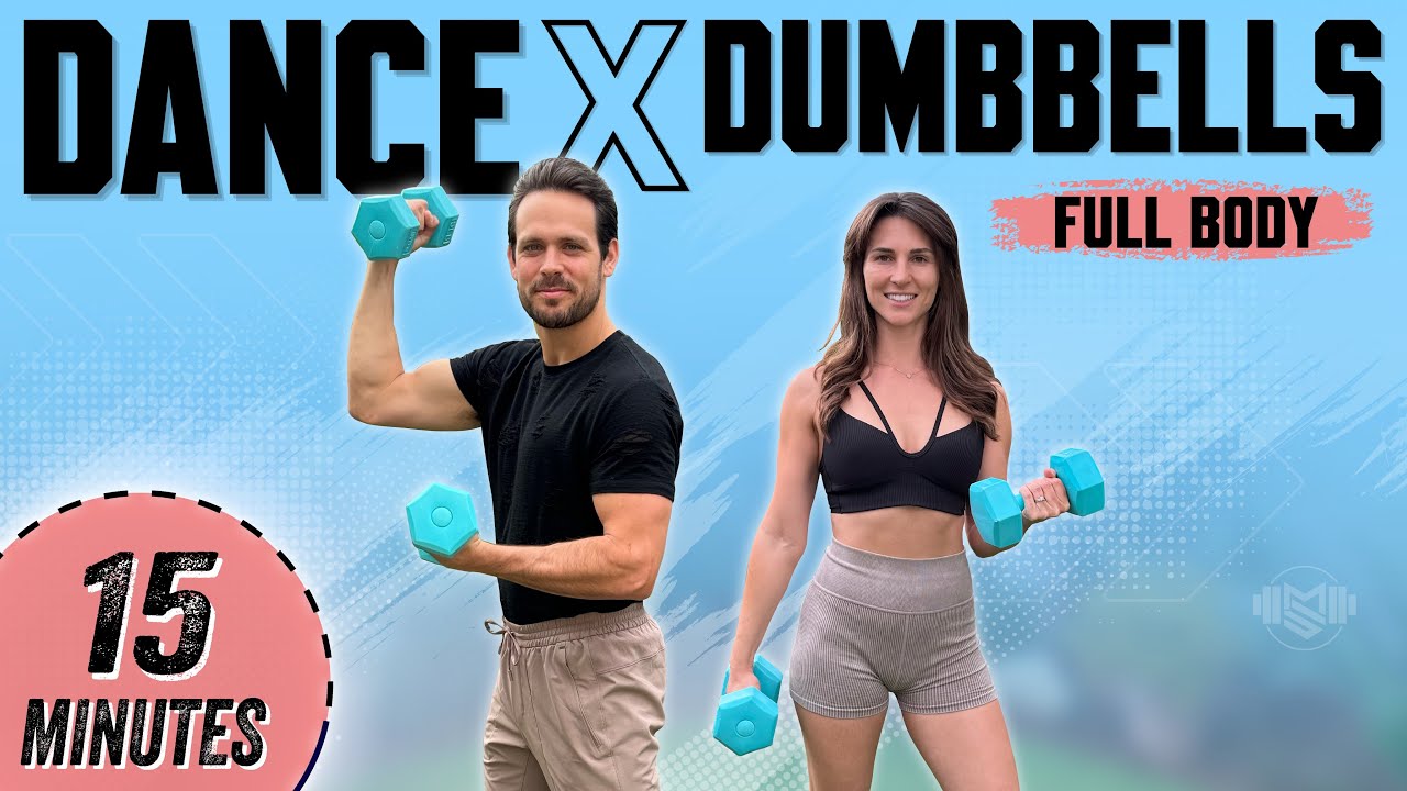 15 Min Dance x Dumbbells Workout [Full Body Toning]