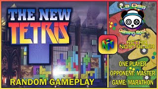 The New Tetris N64 Game Mode Marathon Vs Master Com Random Gameplay