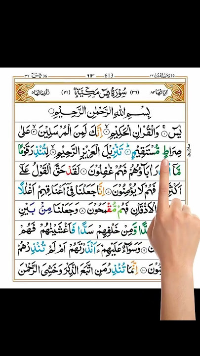 Surah Yaseen (Yasin) | Full HD Arabic Text #youtubeshorts