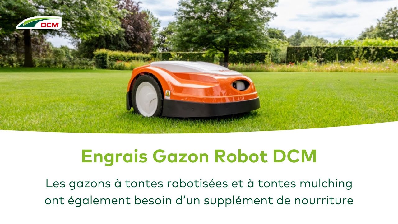 Engrais Gazon Robot DCM 20 Kg - 400 M² - Bactéries + Chaux - Anti-Feutre & Anti-Mousse