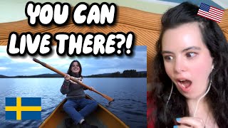 American Reacts to Girl Living in Wild Sweden!