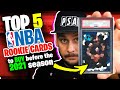 TOP 5 Rookie Basketball Cards to Buy Before the 2021 NBA Season Basketball Card Investing 🔥 🏄🏻‍♂️