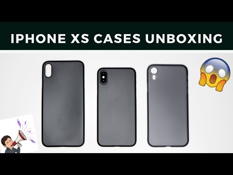 iPhone XS Cases Unboxing & Hands On