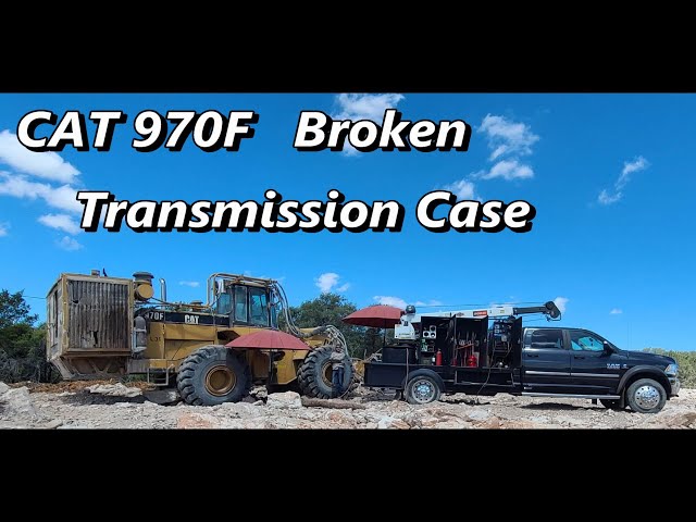 Broken Front End Loader Transmission Case.CAT970F - YouTube