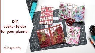 Make a sticker folder for your planner | DIY using a Planners Anonymous kit