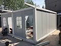 3m*5.95m mobile portable cabin homes affordable housing prefab container house installation video