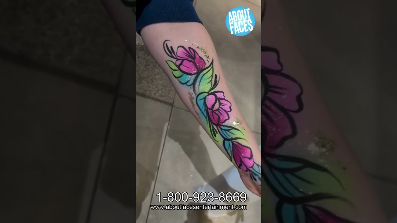 Amazing Arm Face Painting at ASU College Event with Sofia A | Apache Junction AZ 🎨