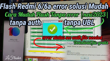 Cara Flash Redmi 6 via sp flashtool tanpa auth tanpa UBL 100% Berhasil