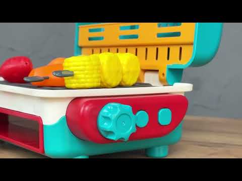 Майстер Гриль WToys для дітей з холодною парою звуковими ефектами підсвічуванням та кухонним приладдям від 3 років, видео 1