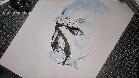 Inking: Bernie Wrightson Study