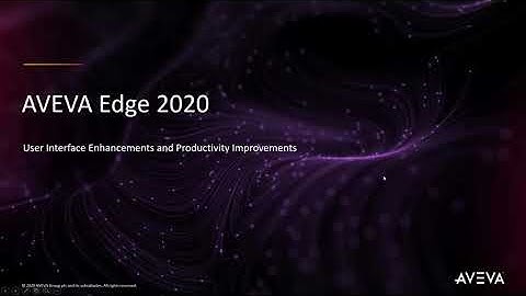 User Interface and Productivity Updates in AVEVA Edge 2020 HMI/SCADA Software