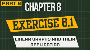 Linear Graphs And Their Application (Chapter 8) Exercise 8.1 (PART 6) | Class 9 Mathematics