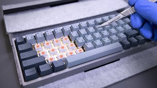 Custom Mechanical Keyboard With Holy Panda  Switches Unboxing  - ASMR