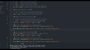 🎤 Real-Time Speech-to-Text with Faster-Whisper & Python! 🚀