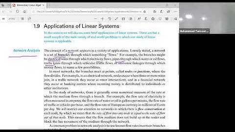 Applications of system of linear equations, Electrical circuits