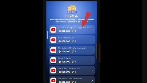 A Game-Changer for Cryptocurrency | Tap Coin Luck Code  Tap Coins Video Task Code 1 October