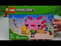 Building Lego Minecraft - The Axolotl House | ASMR Build Along