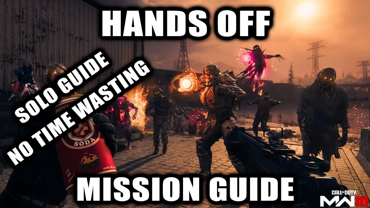 Cod Zombies Hand MW3 Zombies - Hands Off Mission Guide (Where to Find Sentry Guns) - YouTube