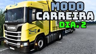 ETS2 1.58 🧢 | Modo Carreira - DIA 2 | Gráficos Realistas | MEMBRO liberado!