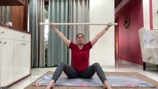 Online yoga class ( Full Body Yoga With Stick )