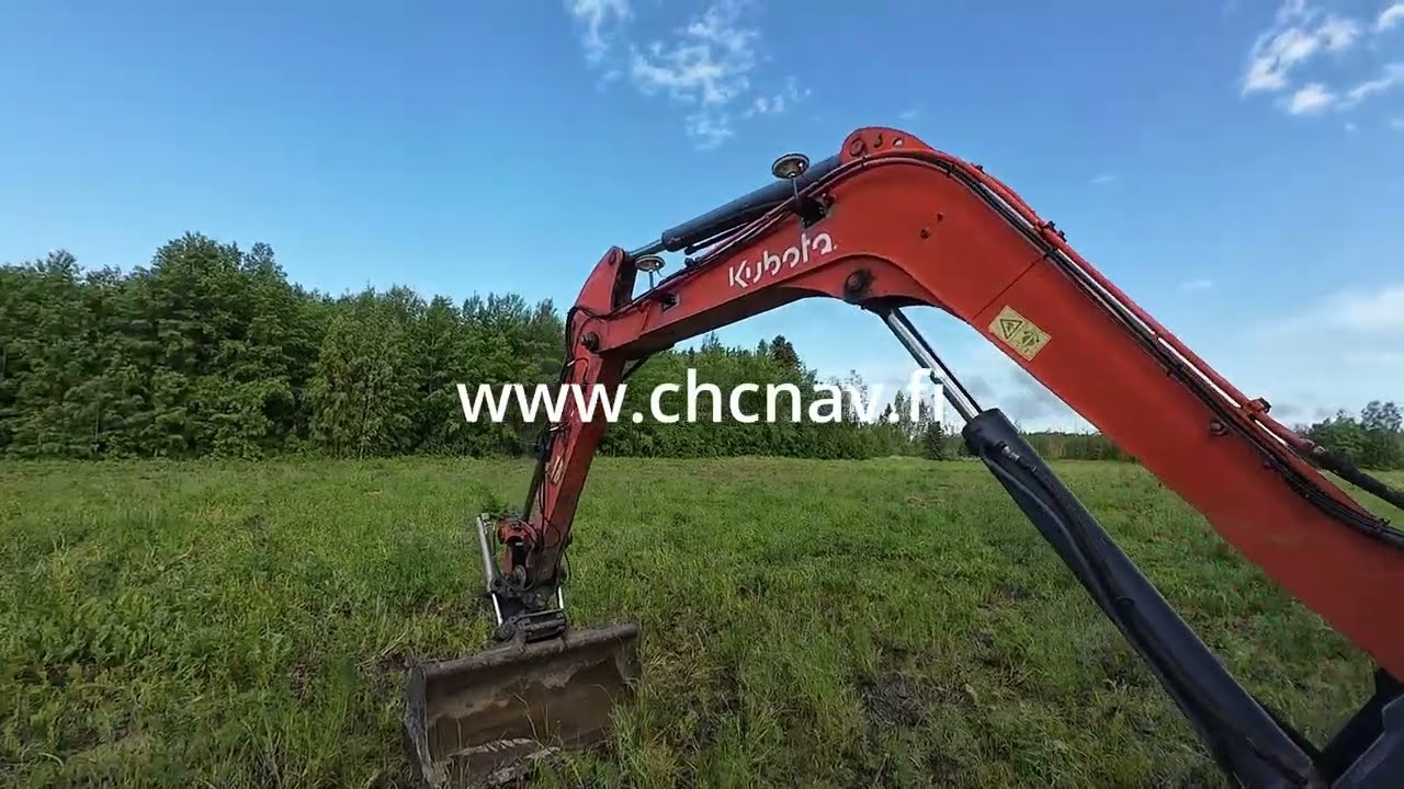 Kaivinkoneen 3d kaivuujärjestelmän chcnav easynav asennus