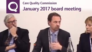 CQC board meeting – January 2017