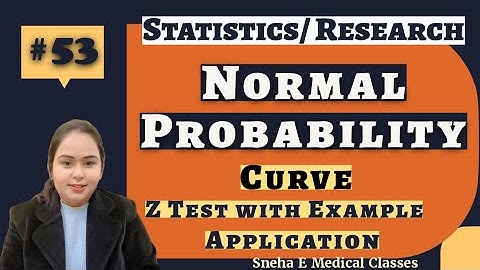 Normal Probability || Curve || Research || Statistics || Z Test ||