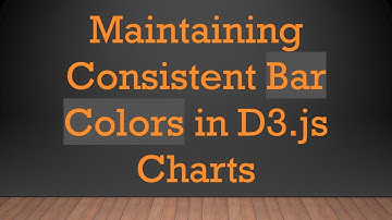 Maintaining Consistent Bar Colors in D3.js Charts