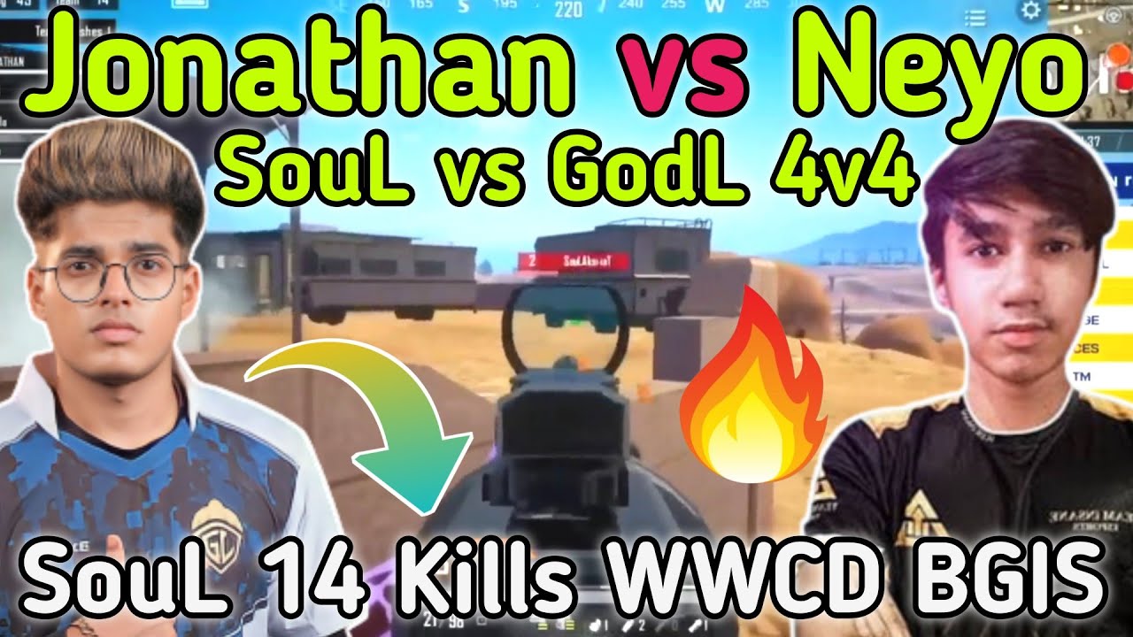 Jonathan vs SouL Neyo Pure 1v1 Fight 🥵 SouL Vs GodL.!! - YouTube