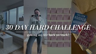 VLOG: getting my life back on track, 30 day hard challenge, new productive routine, and cooking!