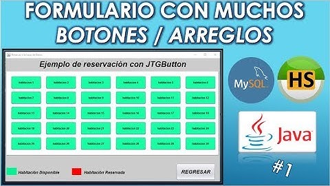 Reservación de Habitaciones/Arreglos/Muchos botones en un formulario/JAVA/(Video 1-6)