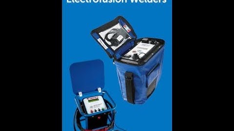 UPG Hire Tool - Electrofusion Welder operation