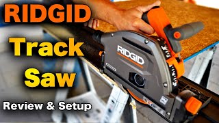 Ridgid Track Saw  REVIEW, SETUP, and UNBOXING #tools