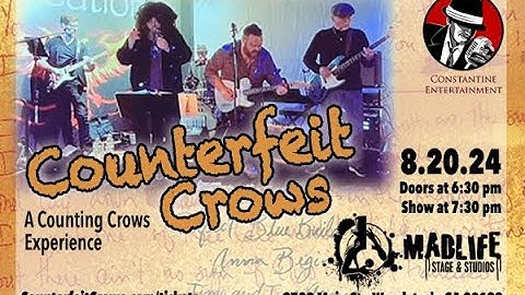 FULL SHOW 8.20.24 Counterfeit Crows Madlife Stage & Studios Woodstock, Ga