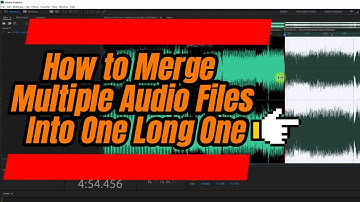 How to Merge Multiple Audio Files Into One Long One - Adobe Audition