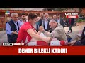 Demir bilekli kadın!