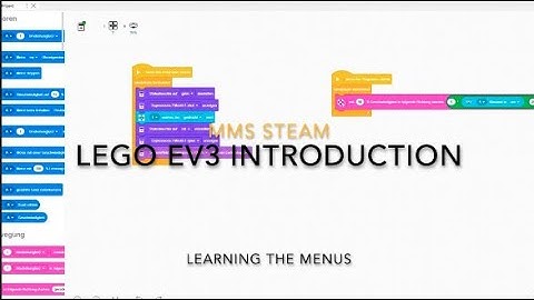 EV3 Menus