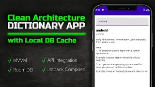 How to Make a Clean Architecture Dictionary App (WITH CACHING!) - Android Studio Tutorial screenshot 4