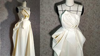 Spontaneous gown draping part 2