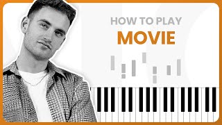 Video thumbnail of "How To Play Movie By Tom Misch On Piano - Piano Tutorial (PART 1)"