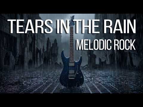TEARS IN THE RAIN 🌧 Emotional & Melancholic Melodic Rock Guitar Solos