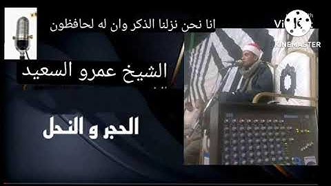 القارئ الاذاعي بجمهوريه مصر الشيخ عمرو السعيد ما تيسر من سوره الحجر والنحل