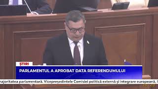 Parlamentul a aprobat data referendumului