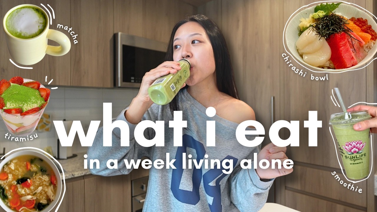 Что я ем в течение напряженной недели, живя одна | Простые и реалистичные блюда