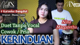 KERINDUAN KARAOKE DUET - TANPA VOCAL COWOK / PRIA - NINA MARGARETHA - TRENDING TIKTOK #2026 - NADA9