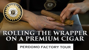 Rolling the Wrapper of a Premium Cigar with Nick Perdomo - PERDOMO Factory Tour