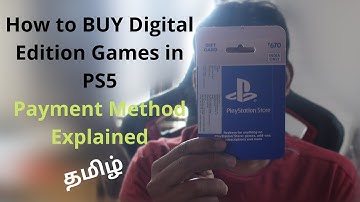 தமிழ்: How to BUY Digital Edition Games in PS5-Payment Method Explained